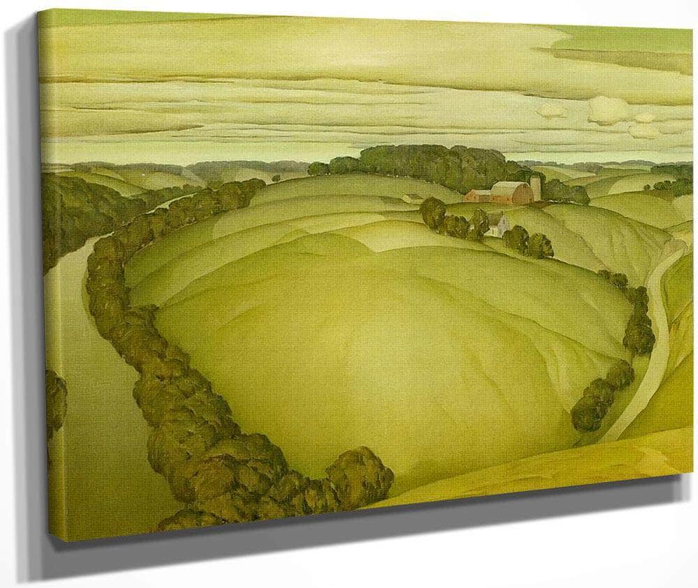 River Bend No 4 By Marvin Cone Fine Art Print