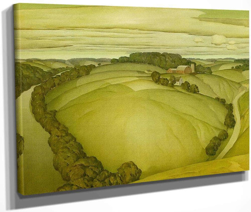 River Bend No 4 By Marvin Cone Fine Art Print