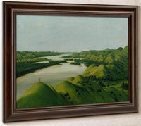 River Bluffs, 1320 Miles Above St. Louis By George Catlin Fine Art Print