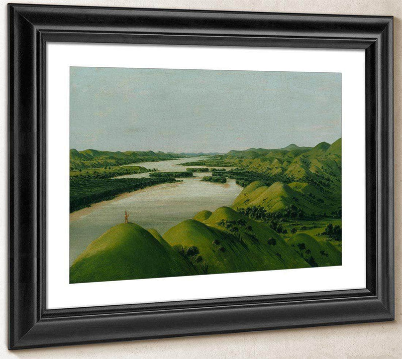 River Bluffs, 1320 Miles Above St. Louis By George Catlin Fine Art Print