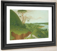 River Bluffs With White Wolves In The Foreground, Upper Missouri By George Catlin Fine Art Print