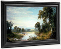 River Landscape By Asher B Durand Fine Art Print