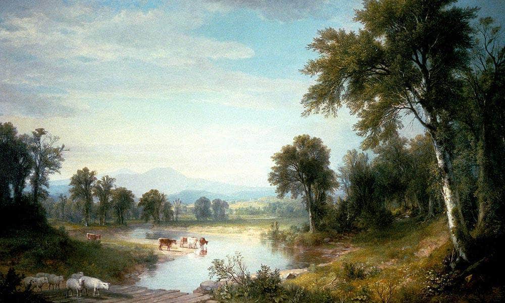 River Landscape By Asher B Durand Fine Art Print