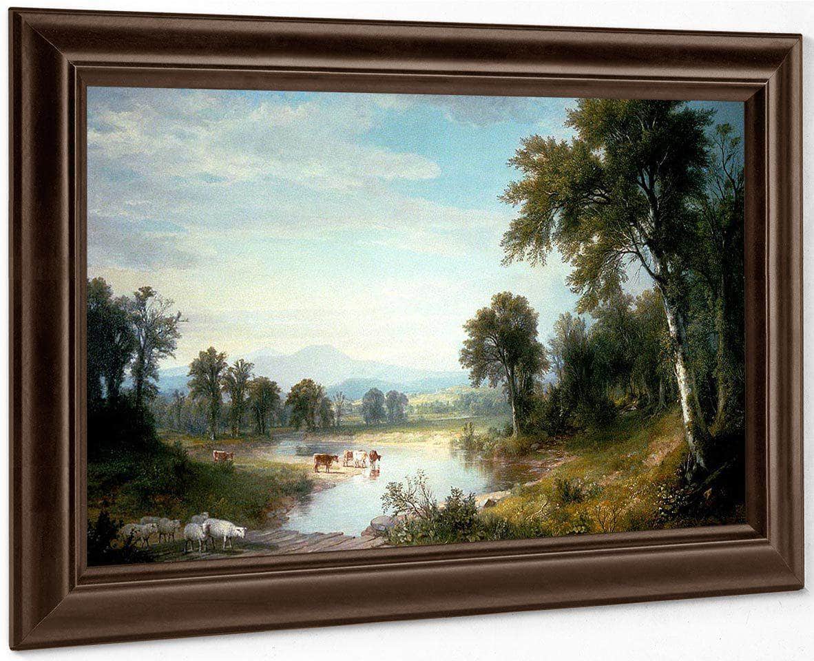 River Landscape By Asher B Durand Fine Art Print