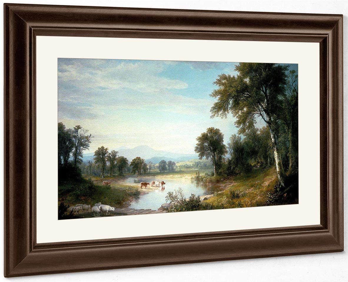 River Landscape By Asher B Durand Fine Art Print