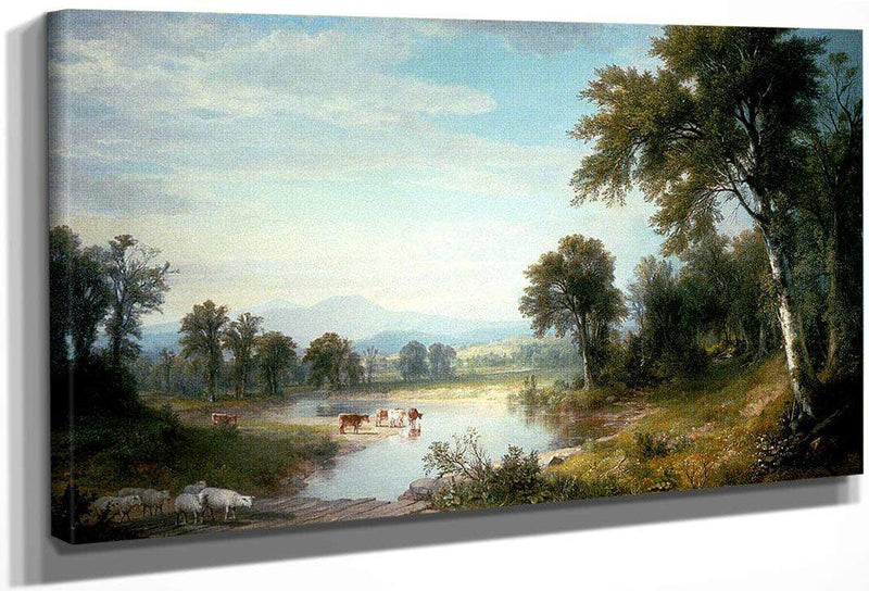 River Landscape By Asher B Durand Fine Art Print
