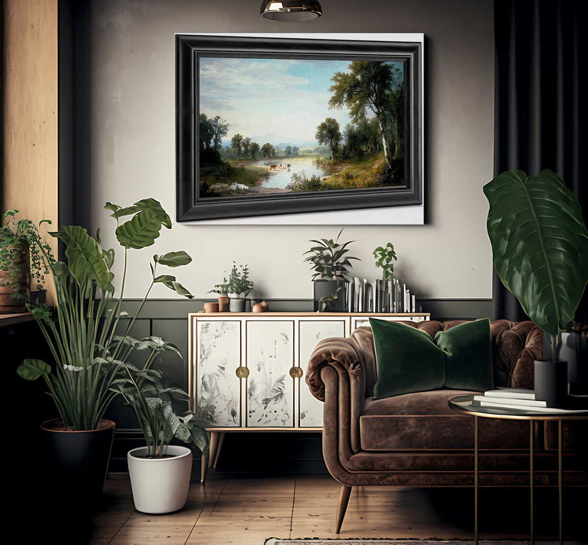 River Landscape By Asher B Durand Fine Art Print