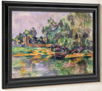Riverbank By Cezanne Paul Fine Art Print
