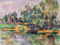 Riverbank By Cezanne Paul Fine Art Print