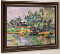 Riverbank By Cezanne Paul Fine Art Print