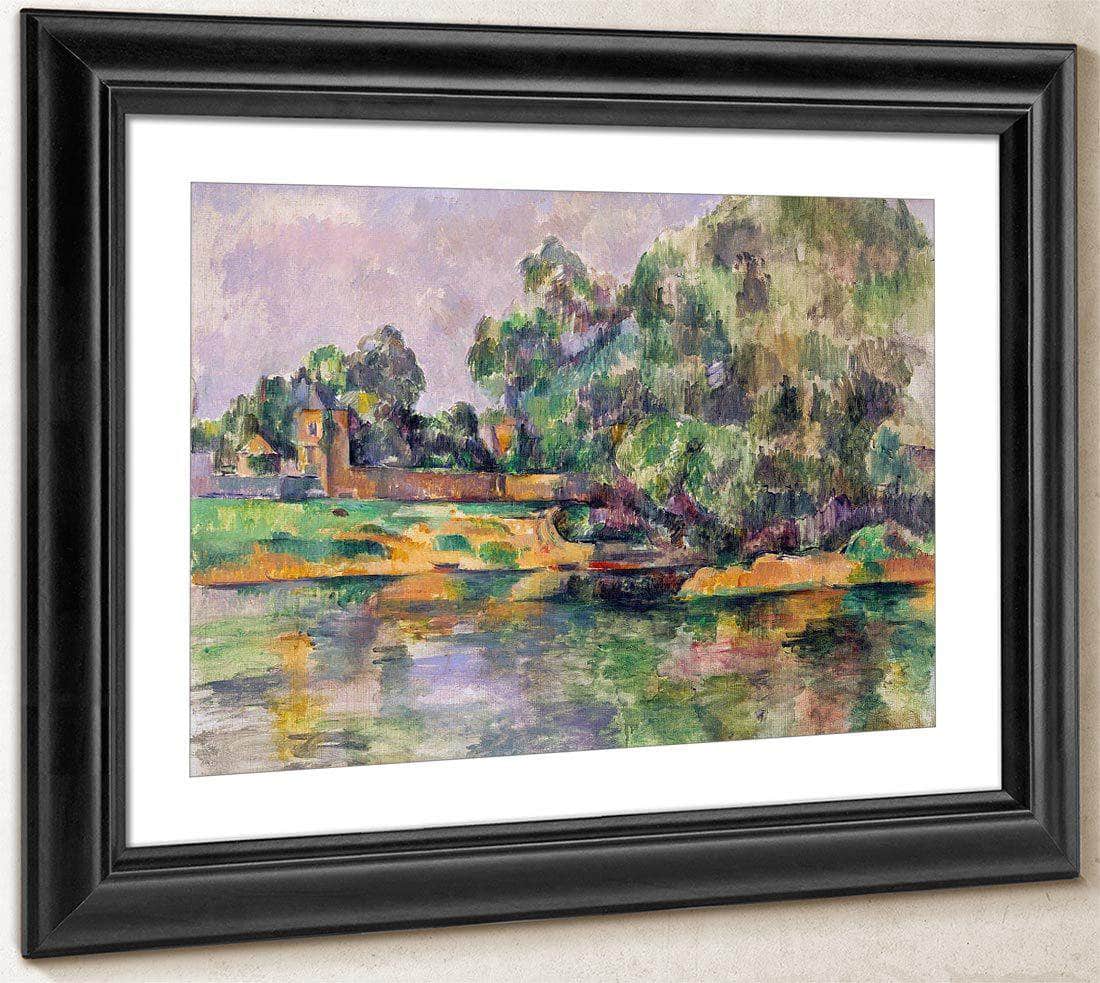 Riverbank By Cezanne Paul Fine Art Print