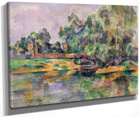 Riverbank By Cezanne Paul Fine Art Print