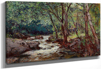 Riverbank In A Forrest By William Wendt Fine Art Print