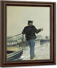 Riverside, Holland By Childe Hassam Fine Art Print