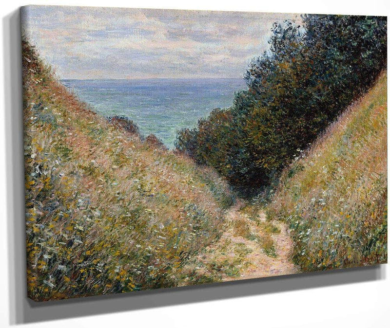 Road At La Cavee Pourville By Monet Claude Fine Art Print