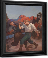 Roaring River By N.C. Wyeth Fine Art Print