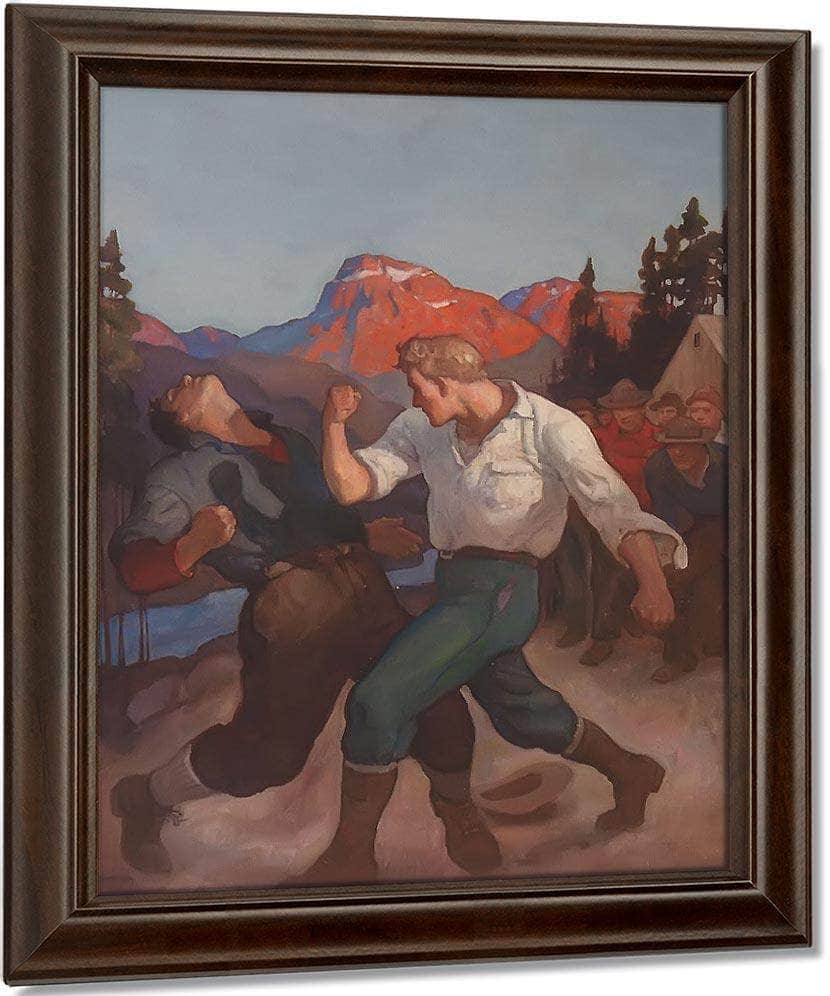 Roaring River By N.C. Wyeth Fine Art Print