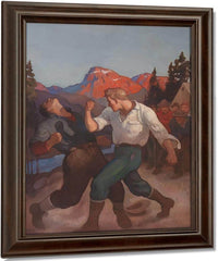 Roaring River By N.C. Wyeth Fine Art Print