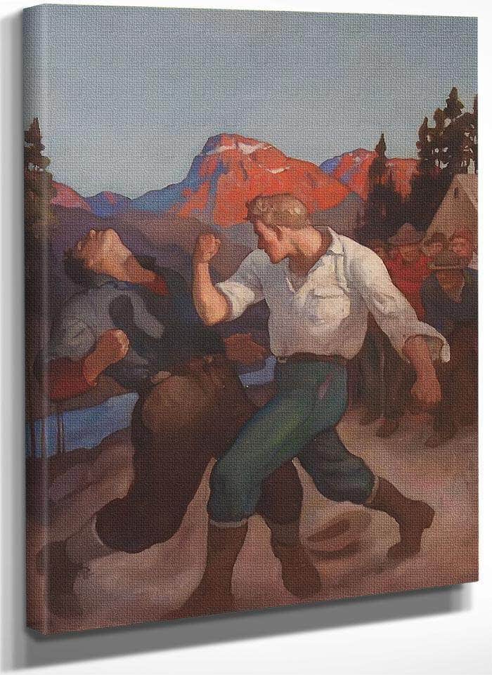 Roaring River By N.C. Wyeth Fine Art Print