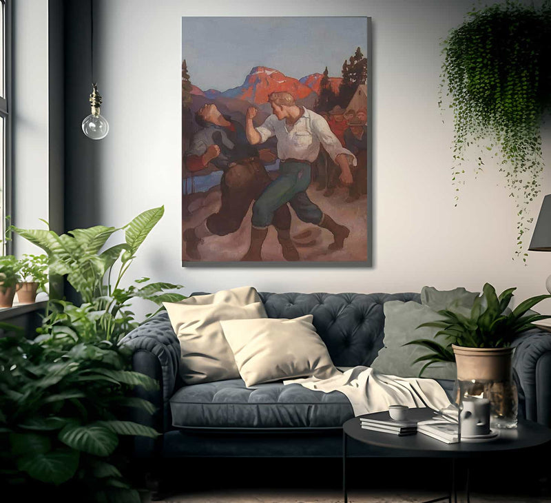 Roaring River By N.C. Wyeth Fine Art Print