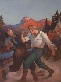 Roaring River By N.C. Wyeth Fine Art Print