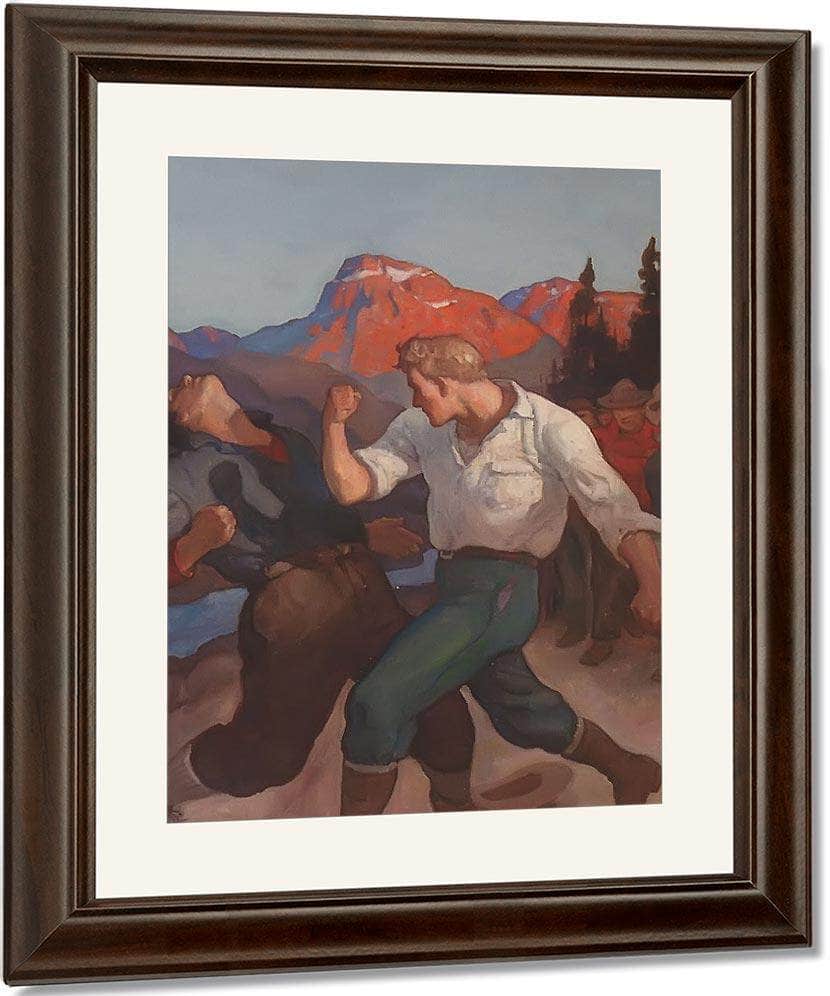 Roaring River By N.C. Wyeth Fine Art Print