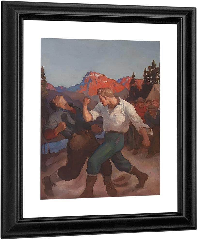Roaring River By N.C. Wyeth Fine Art Print