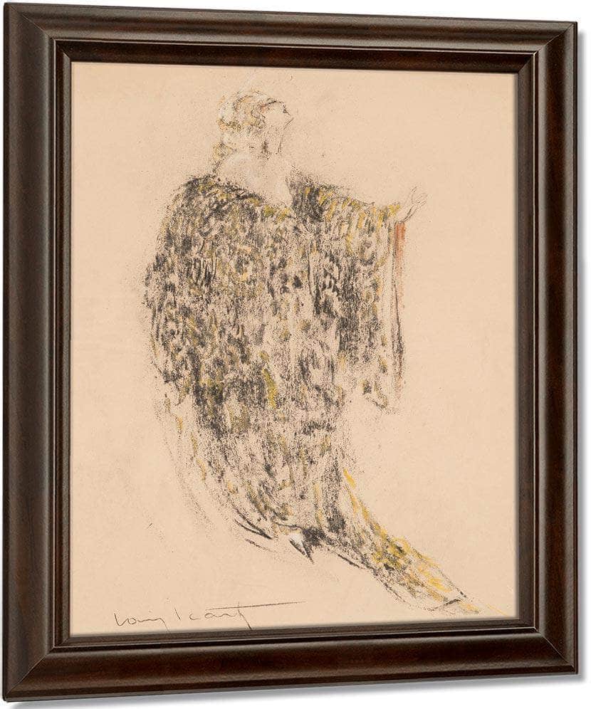 Robed Woman By Louis Icart Fine Art Print