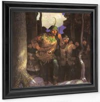 Robin Hood And The Men Of The Greenwood By NC Wyeth Fine Art Print