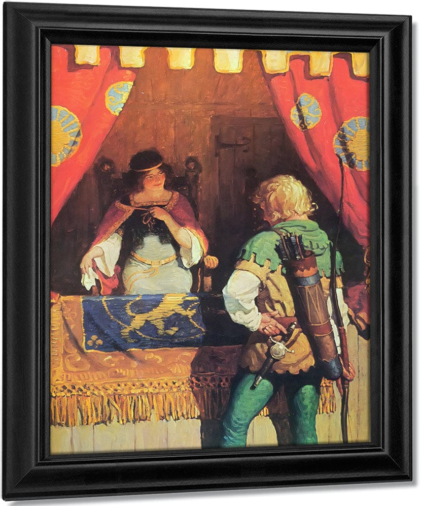 Robin Meets Maid Marian By NC Wyeth Fine Art Print