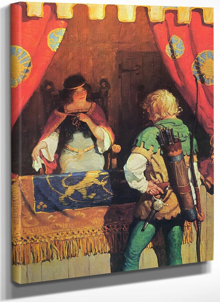 Robin Meets Maid Marian By NC Wyeth Fine Art Print