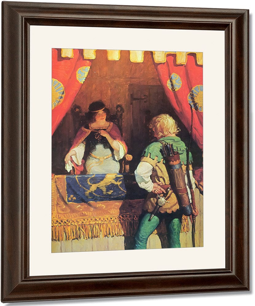 Robin Meets Maid Marian By NC Wyeth Fine Art Print