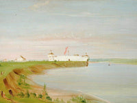 Rock Island, United States Garrison By George Catlin Fine Art Print