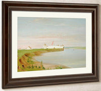 Rock Island, United States Garrison By George Catlin Fine Art Print