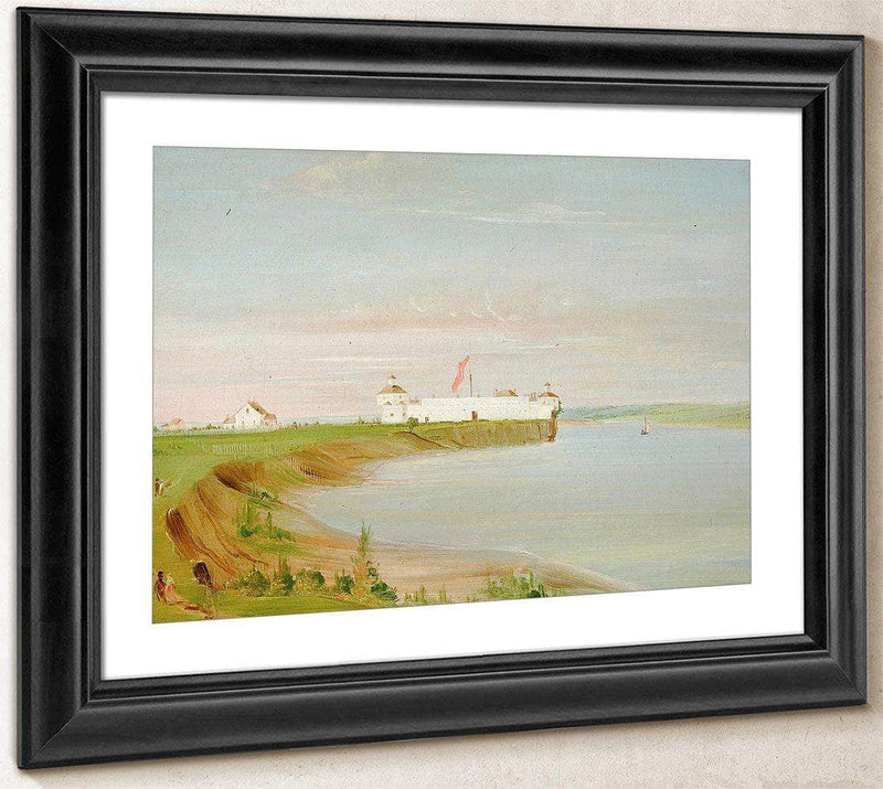 Rock Island, United States Garrison By George Catlin Fine Art Print