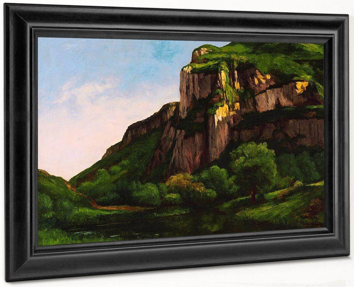 Rocks At Mouthier By Gusave Courbet Fine Art Print
