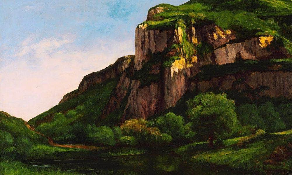 Rocks At Mouthier By Gusave Courbet Fine Art Print