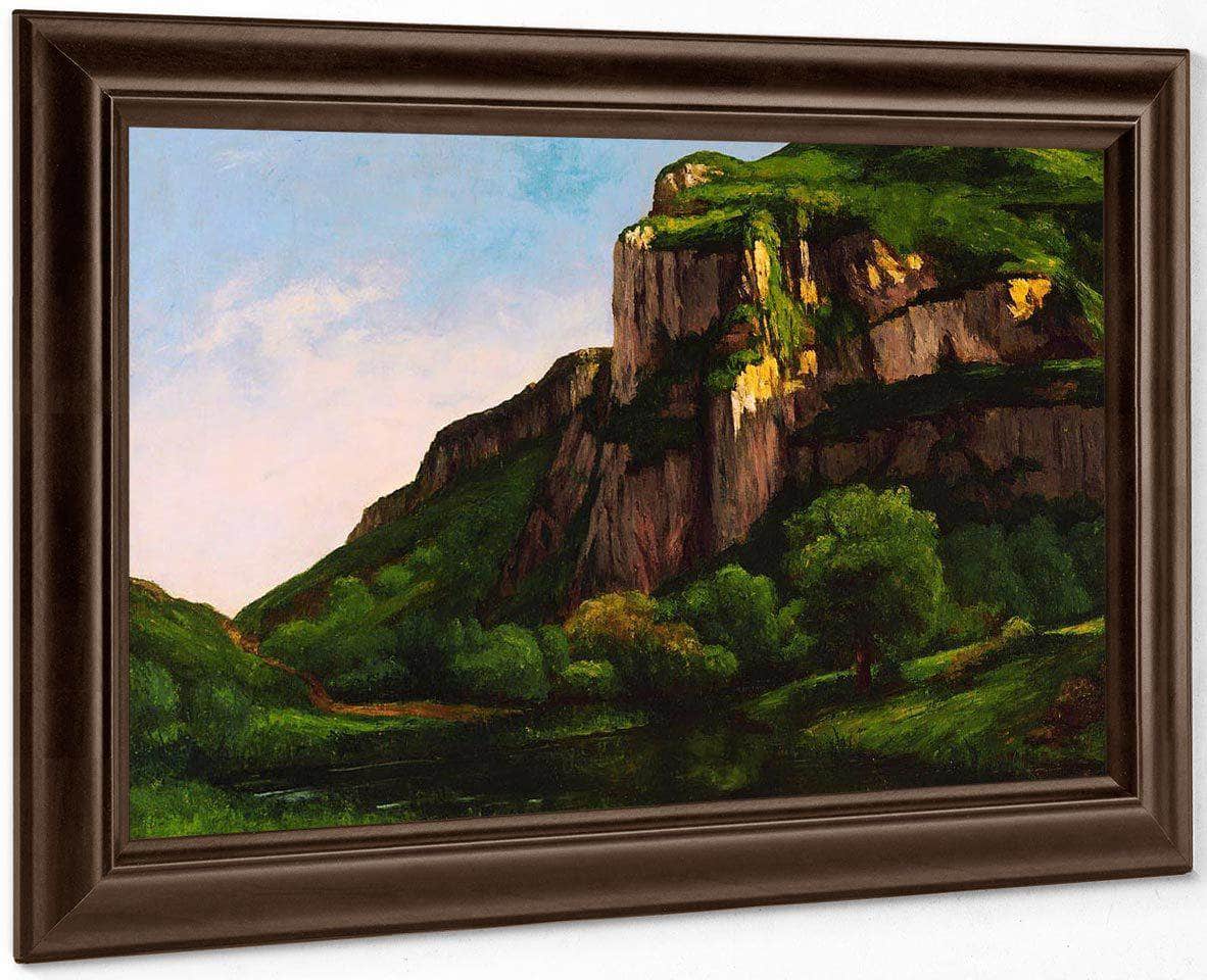 Rocks At Mouthier By Gusave Courbet Fine Art Print