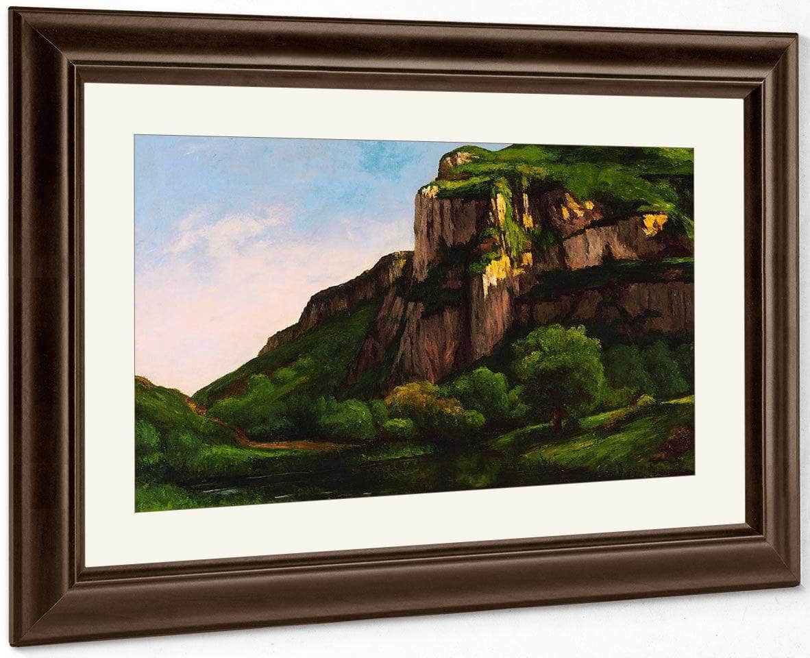 Rocks At Mouthier By Gusave Courbet Fine Art Print