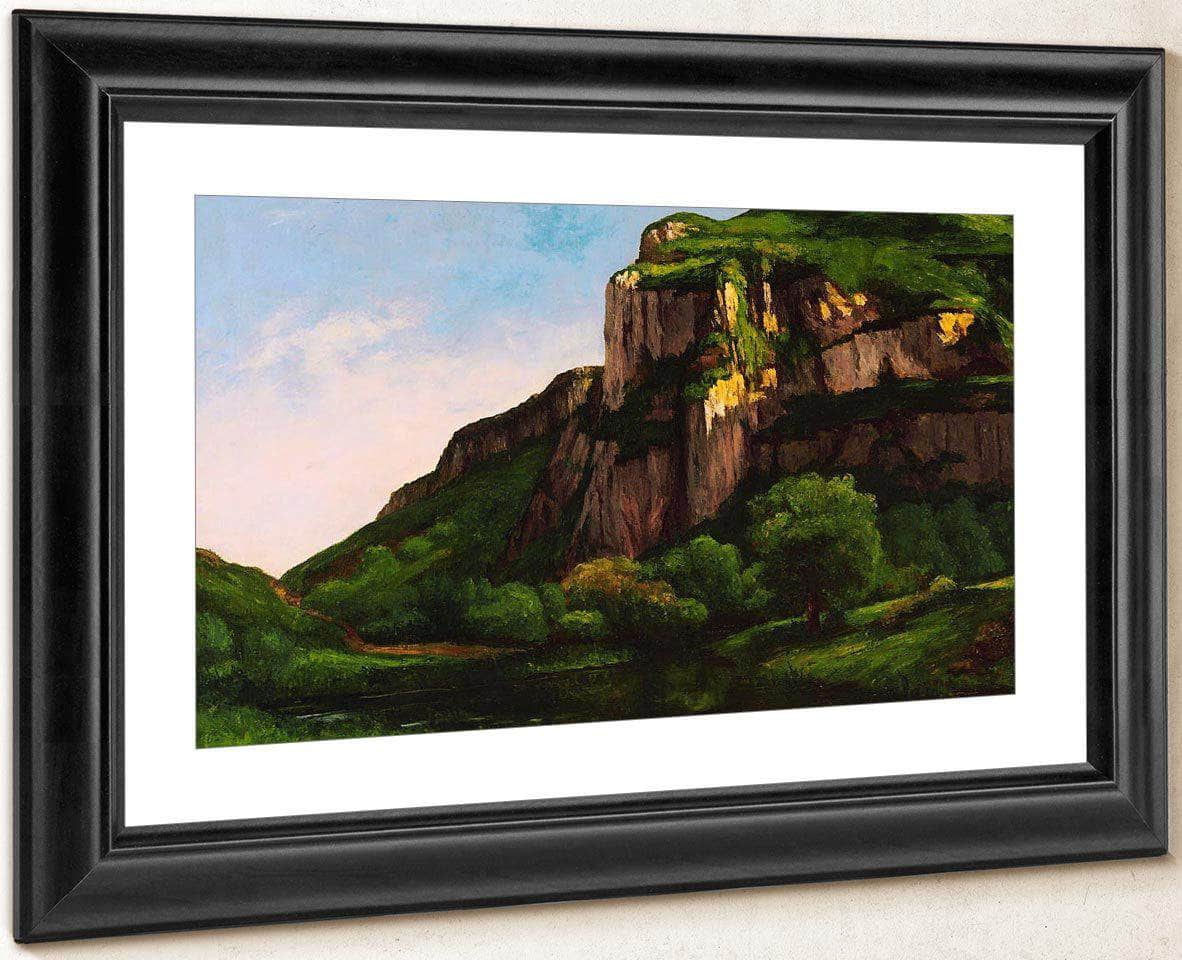 Rocks At Mouthier By Gusave Courbet Fine Art Print