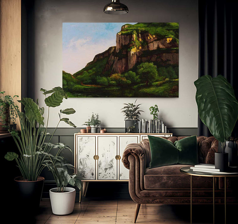 Rocks At Mouthier By Gusave Courbet Fine Art Print