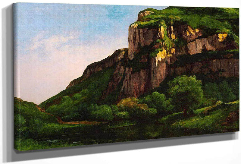Rocks At Mouthier By Gusave Courbet Fine Art Print