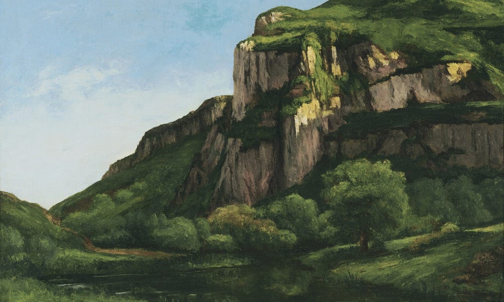 Rocks At Mouthier By Jean Desire Gustave Courbet Fine Art Print