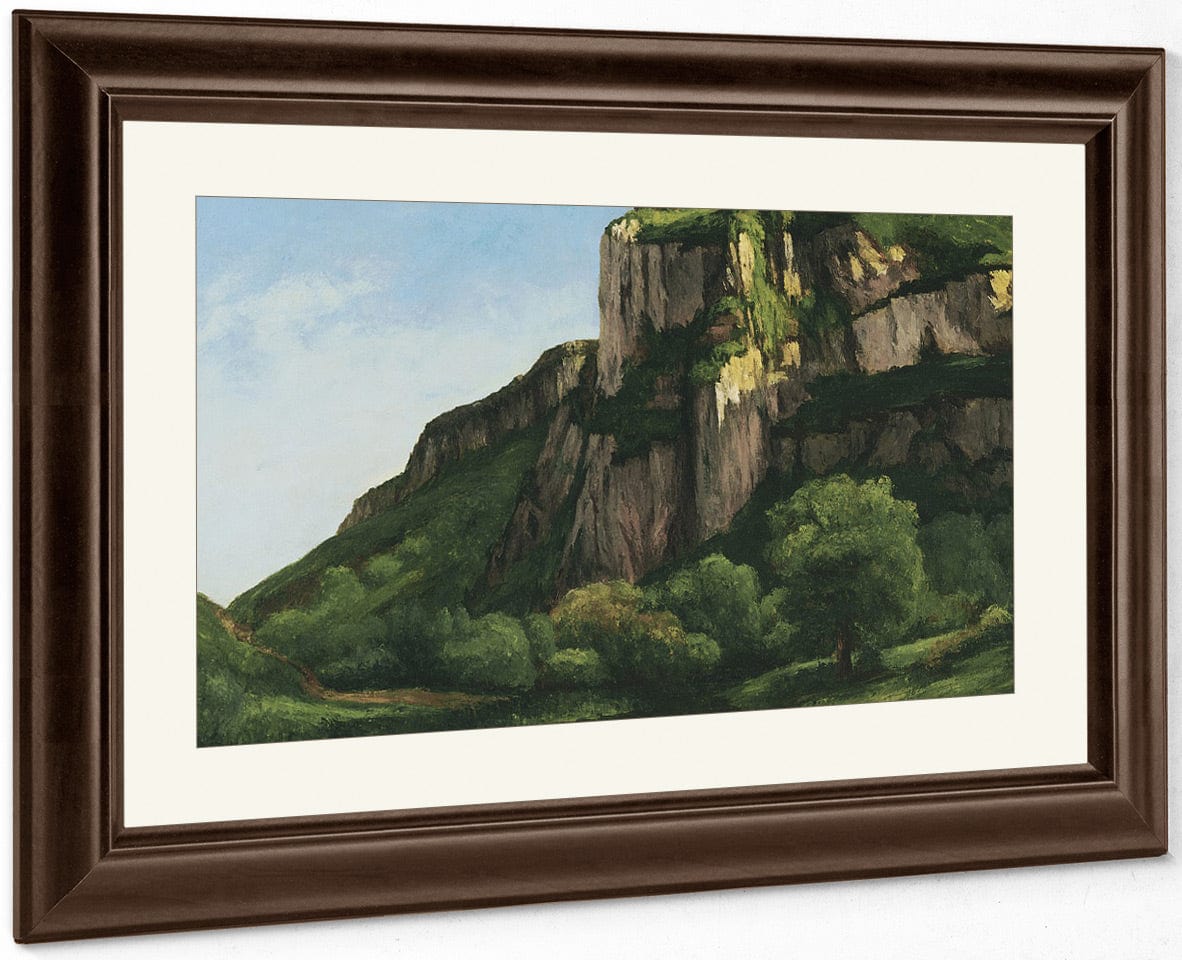 Rocks At Mouthier By Jean Desire Gustave Courbet Fine Art Print