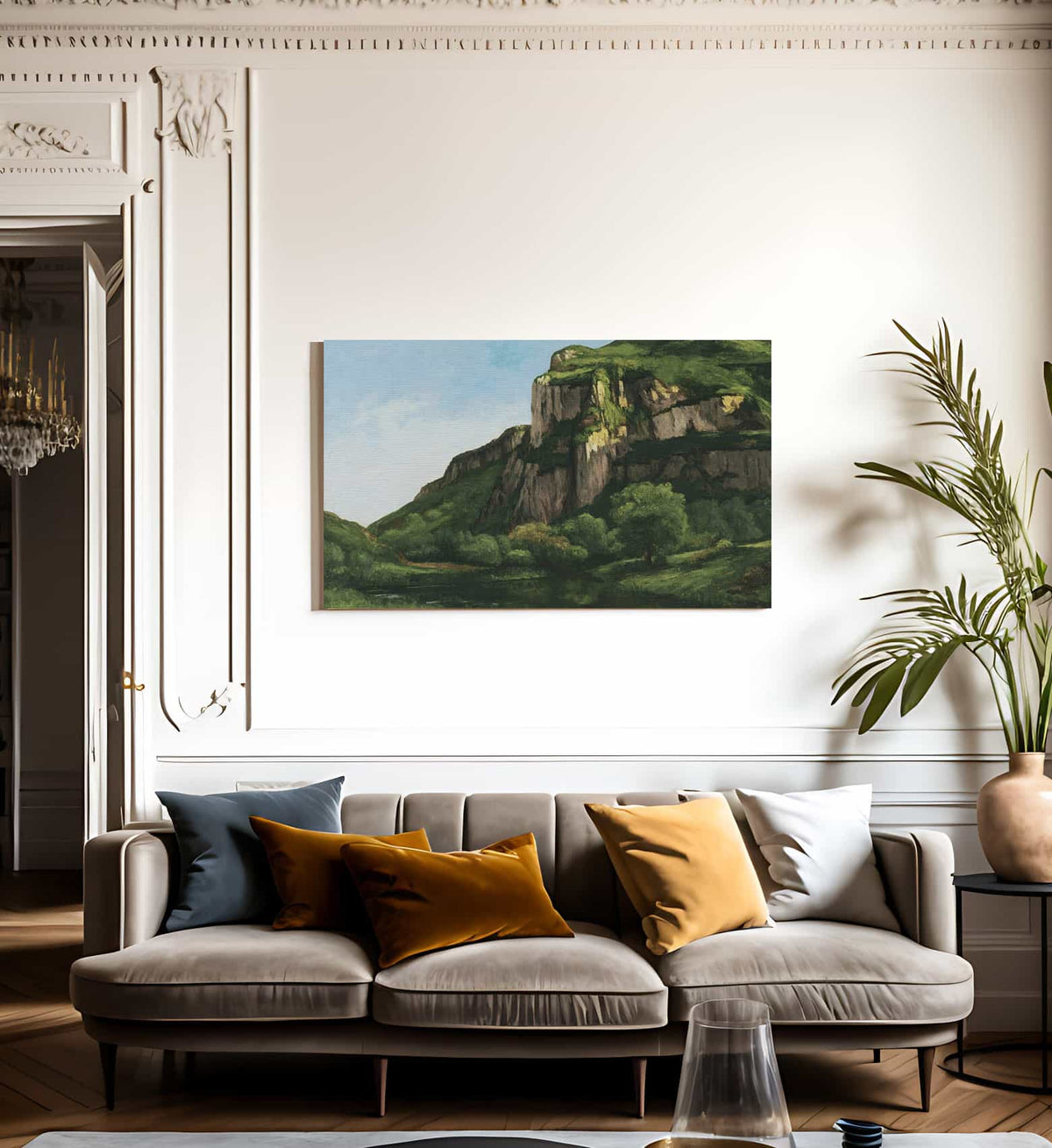 Rocks At Mouthier By Jean Desire Gustave Courbet Fine Art Print