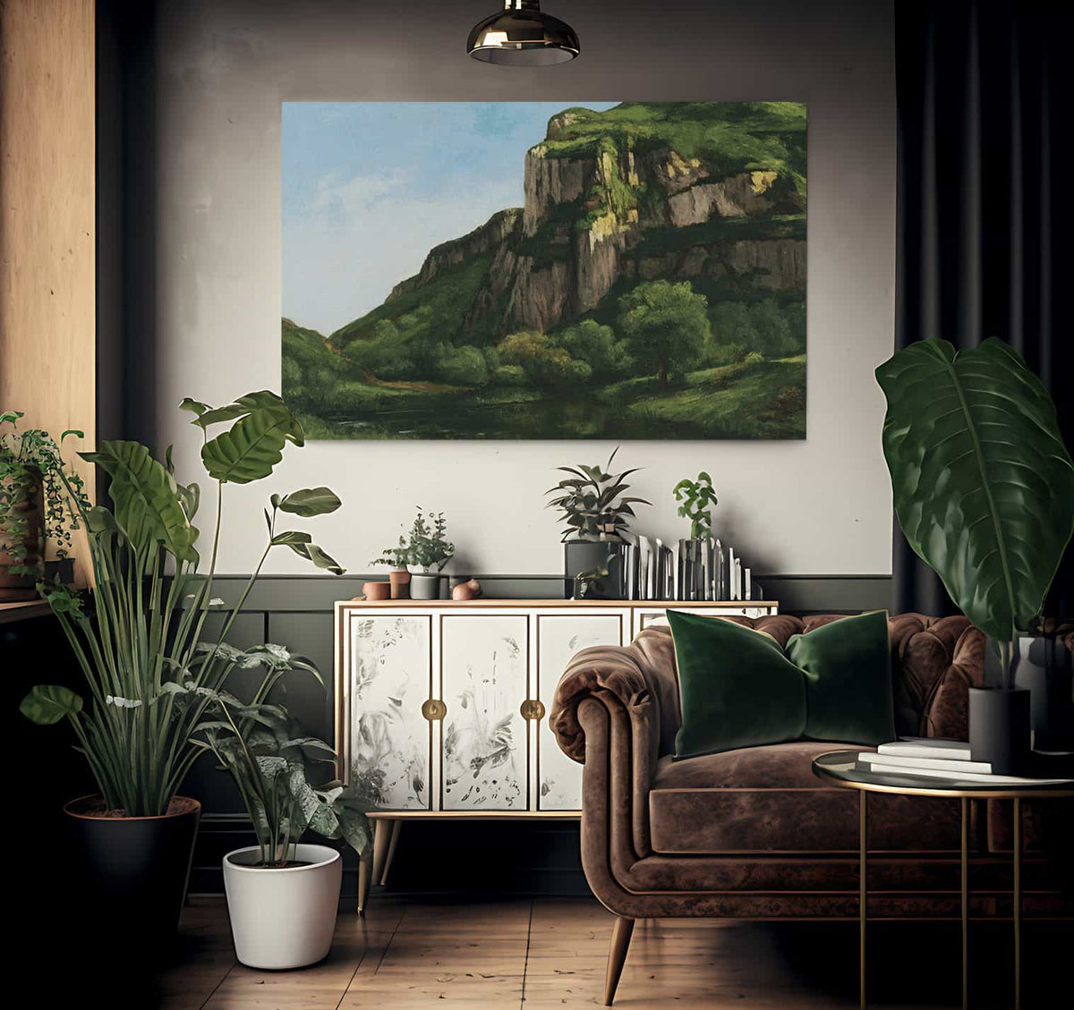 Rocks At Mouthier By Jean Desire Gustave Courbet Fine Art Print