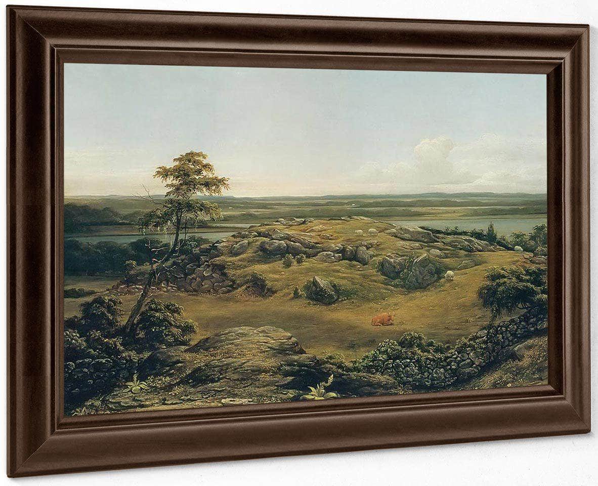 Rocks In New England By Martin Johnson Heade Fine Art Print