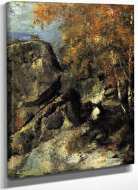Rocks In The Forest 1868 1 By Paul Cezanne Fine Art Print