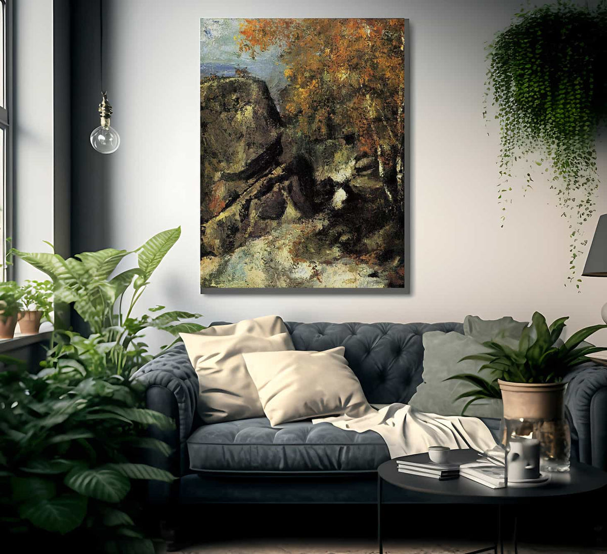 Rocks In The Forest 1868 1 By Paul Cezanne Fine Art Print