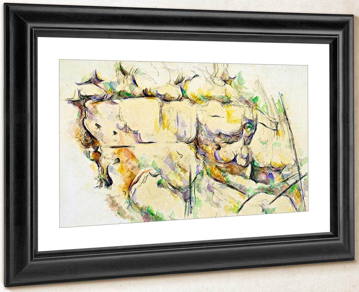 Rocks Near The Caves Above Chateau Noir By Cezanne Paul Fine Art Print
